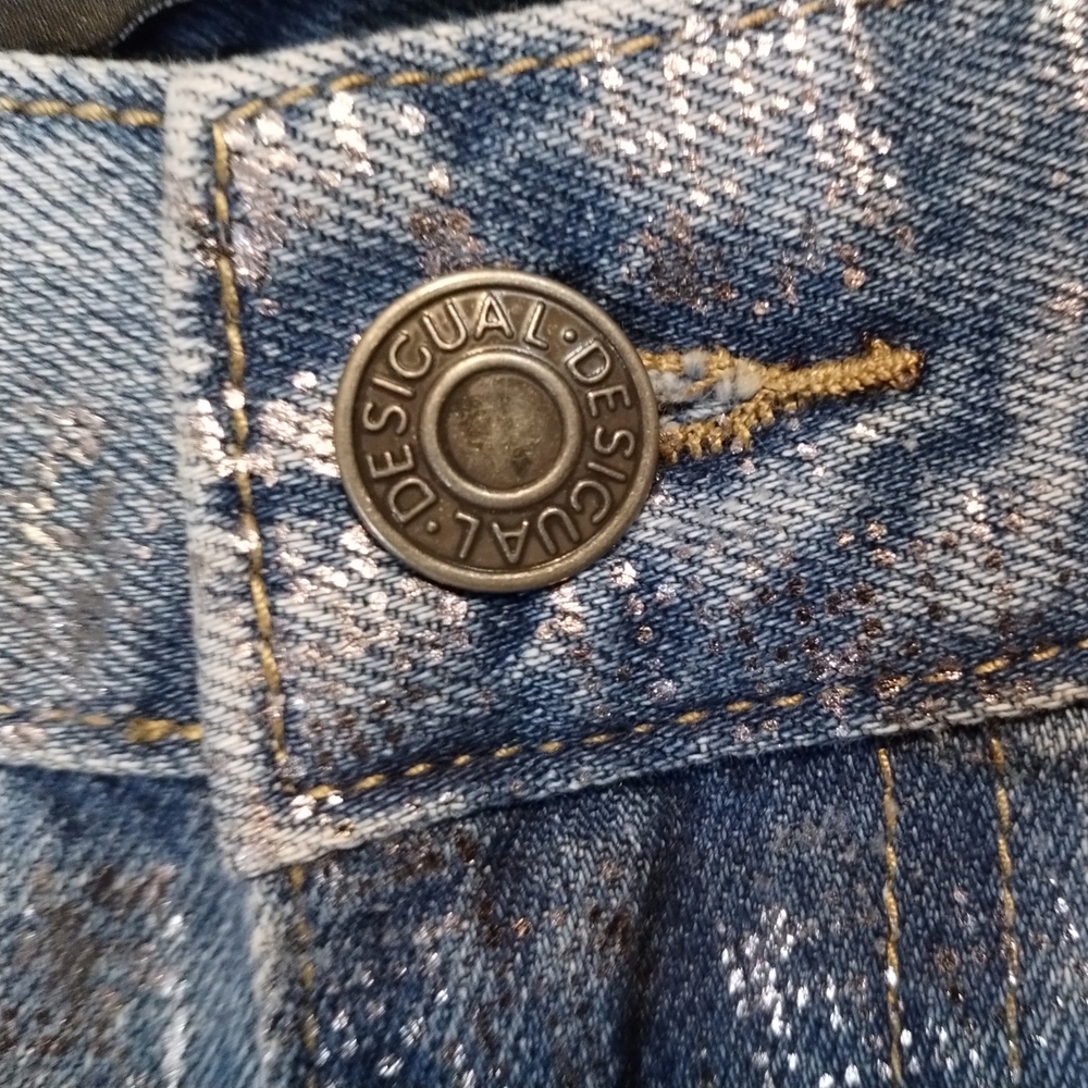 Desigual Balloon Denim High-Rise Shine Jeans - Picture 5 of 12